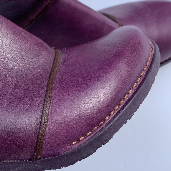 purple leather ankle boot The ART Co. - Picture 8 of 15
